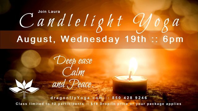 Candlelight Yoga Class Dragonfly Yoga Studio August 2020